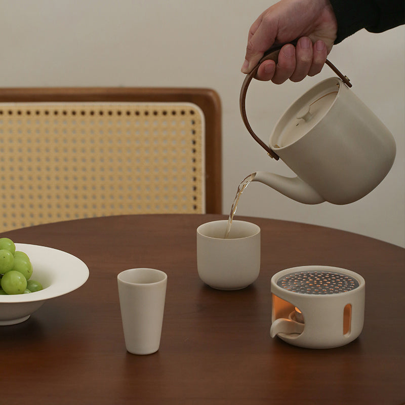Ceramic Teapot with Candle Warmer Base