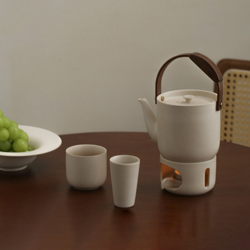 Ceramic Teapot with Candle Warmer Base
