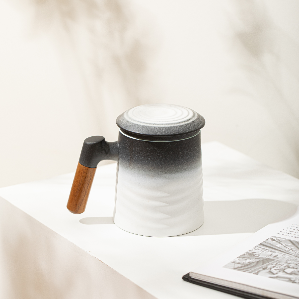 Ocean Wave Design Ceramic Cup