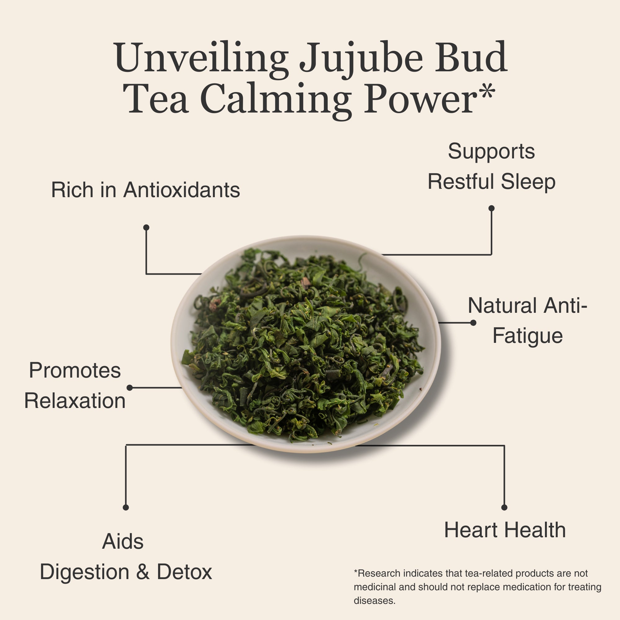Millennia Wild Jujube Bud Herbal Tea β 50g/1.8oz