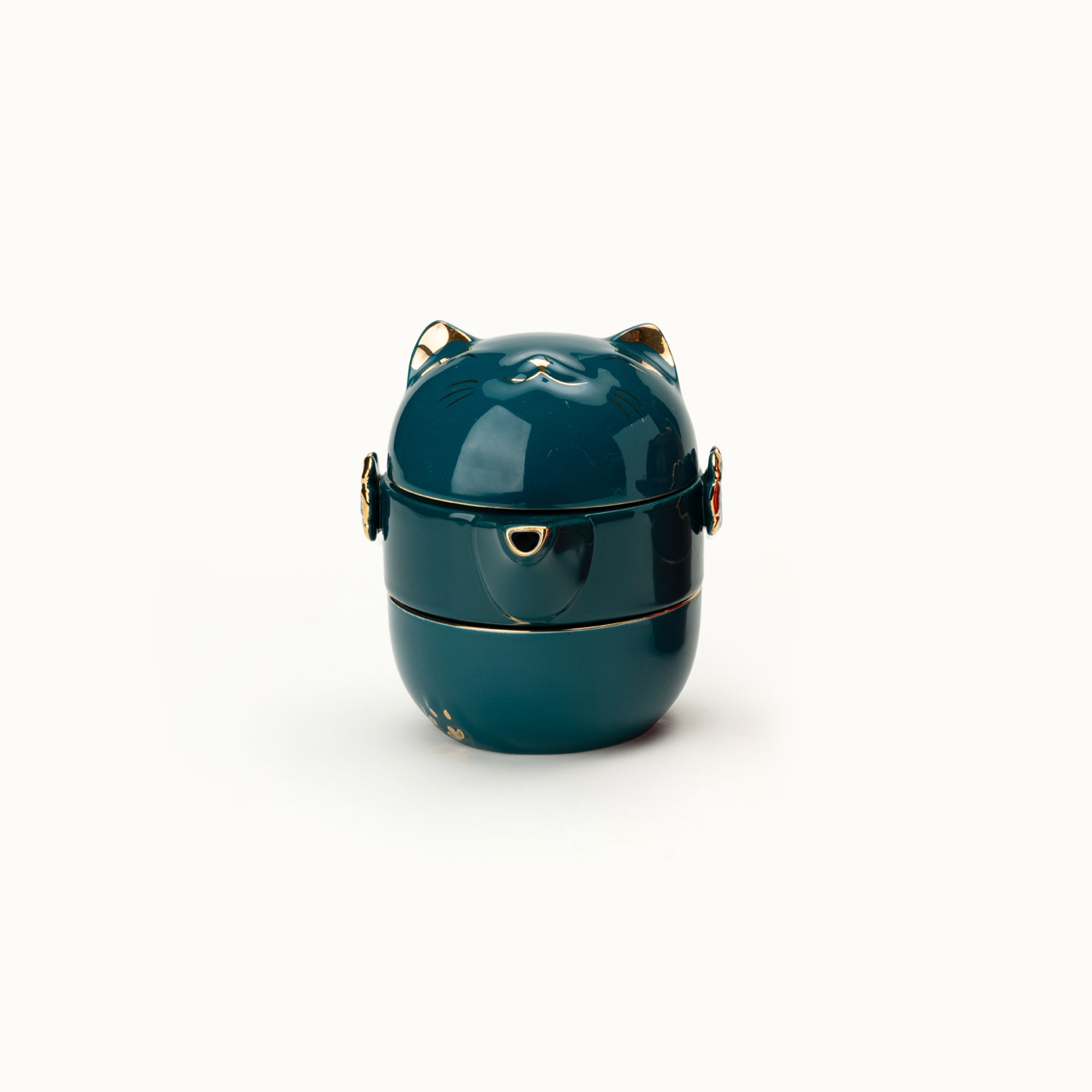 Fortune Cat Portable Tea Set with Travel Case