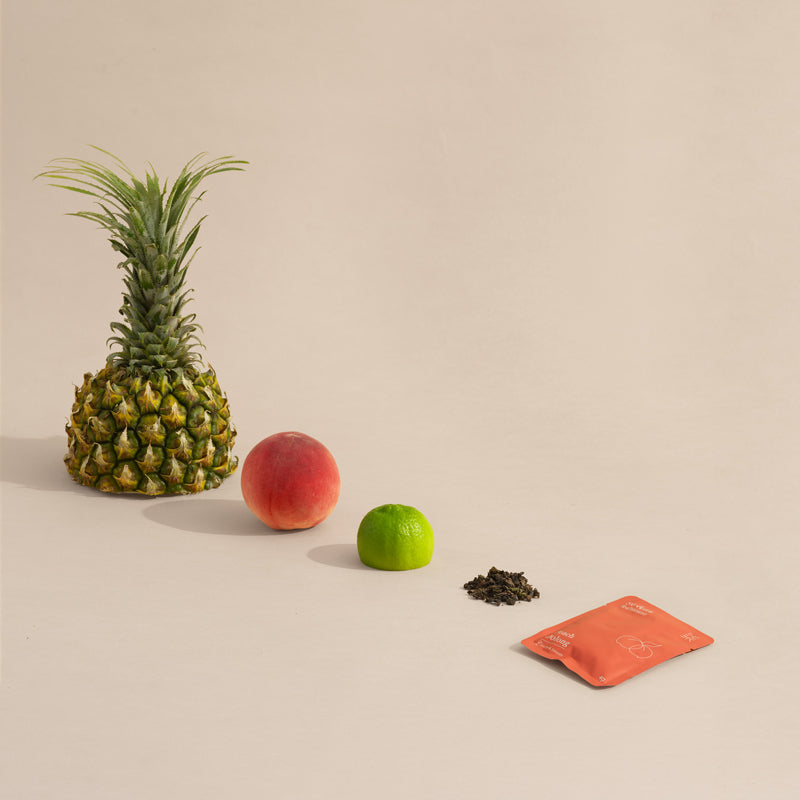 ICED TEA | Lime Pineapple Peach Oolong Tea
