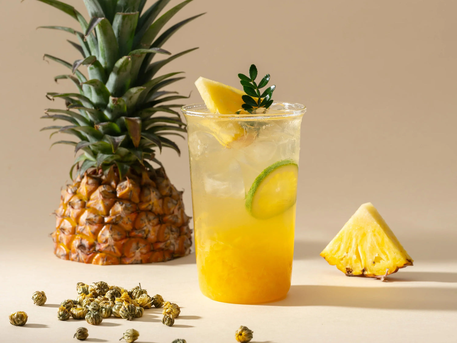 ICED TEA | Lime Pineapple Chrysanthemum Tea