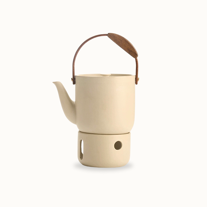 Ceramic Teapot with Candle Warmer Base