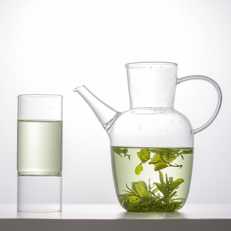 Green Tea Glass Pot