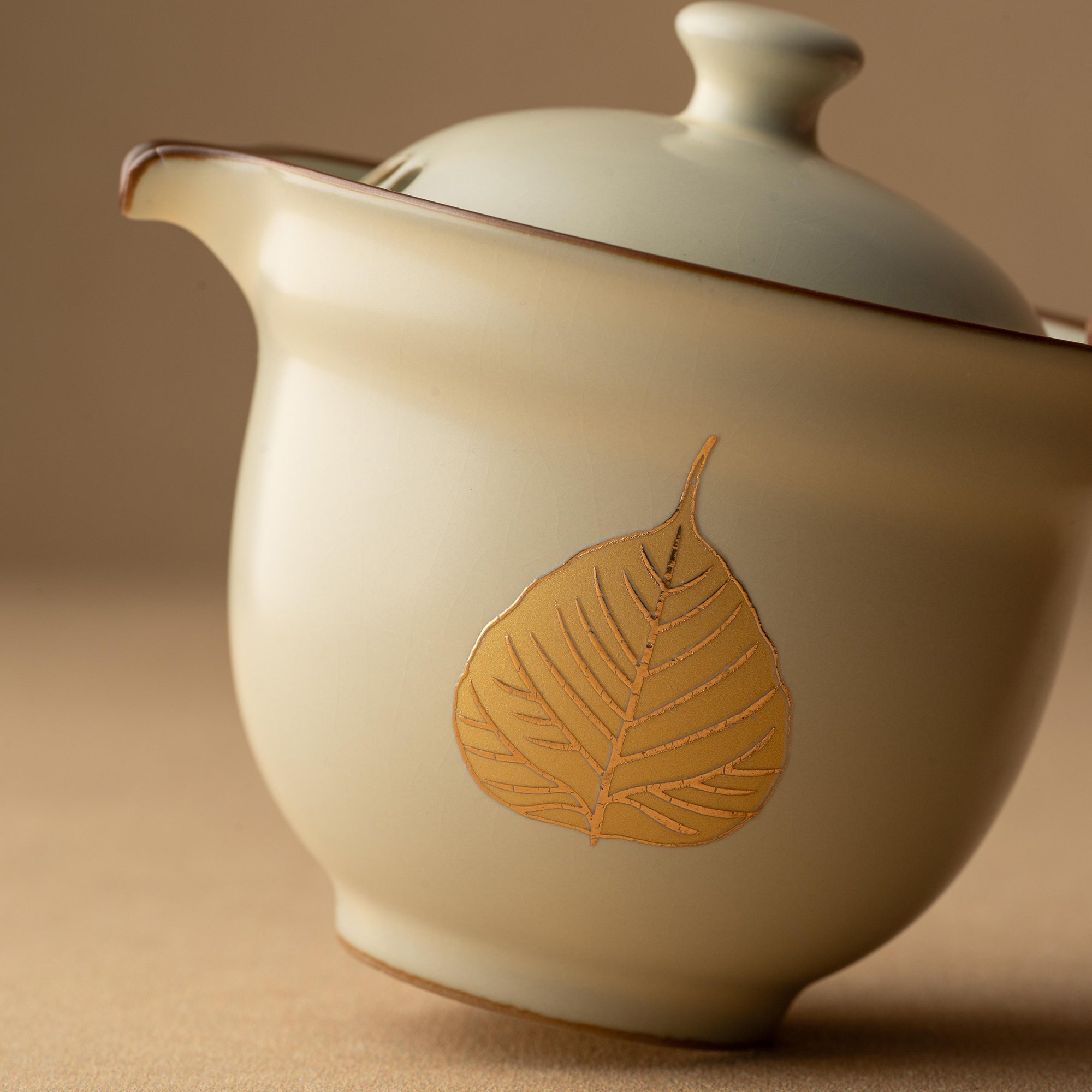 Portable Ceramic Gongfu Travel Tea Set | 1 Pot, 3 Cups &amp; Travel Case
