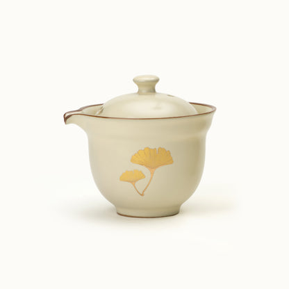 Portable Ceramic Gongfu Travel Tea Set | 1 Pot, 3 Cups &amp; Travel Case