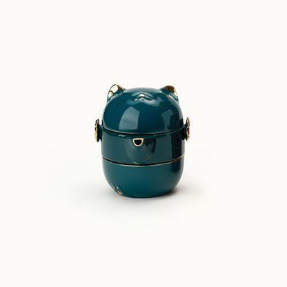 Fortune Cat Portable Tea Set with Travel Case
